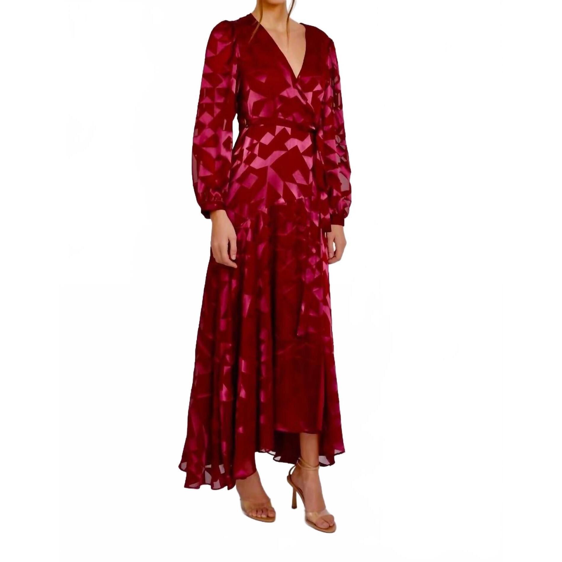 New Rails London Gown In Cabernet